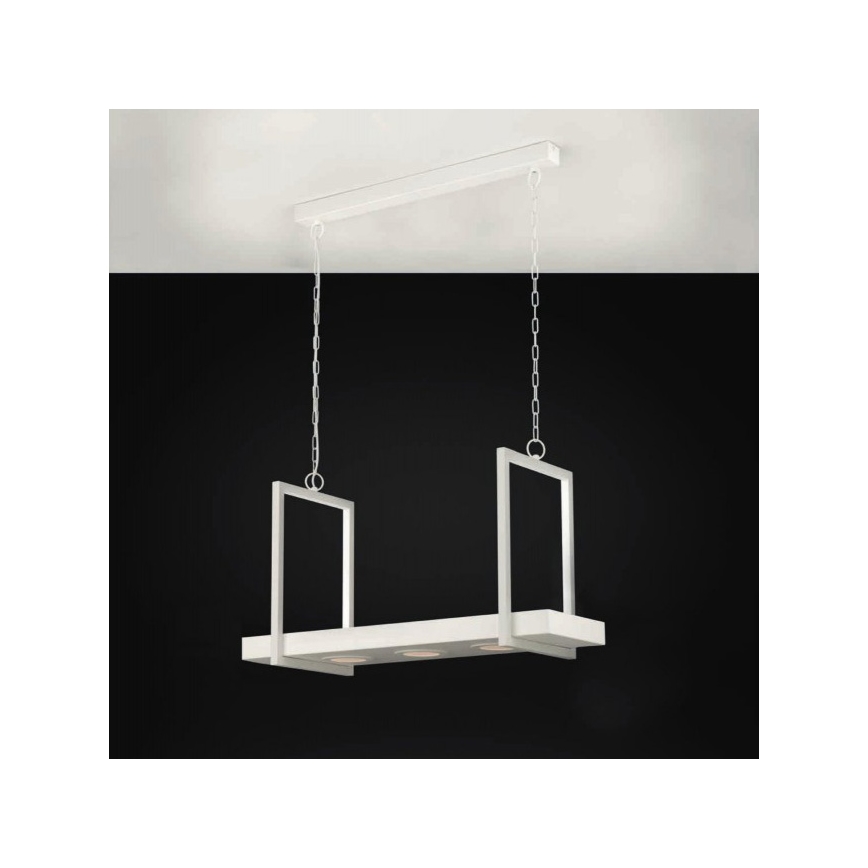Eglo 39301 - Lustre LED RGBW dimmable suspendu sur chaîne avec tablette CALAMONA 3xLED/6W/230V + télécommande
