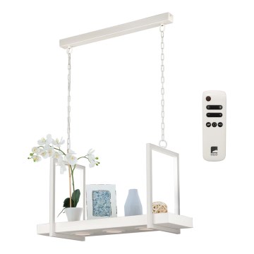 Eglo 39301 - Lustre LED RGBW dimmable suspendu sur chaîne avec tablette CALAMONA 3xLED/6W/230V + télécommande