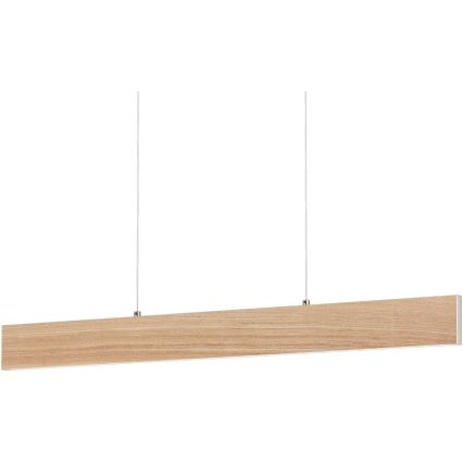 Eglo 39344 - LED-hanglamp aan kabel CLIMENE LED/17W/230V + LED/4,2W eiken