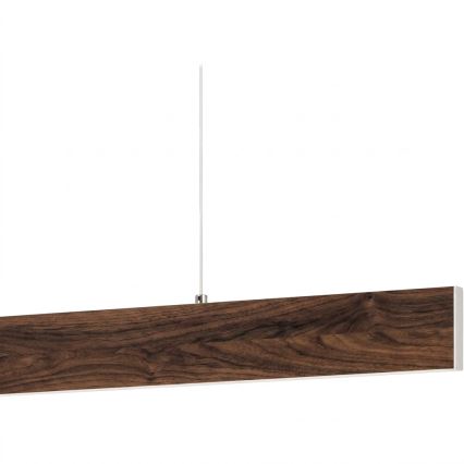 Eglo - Suspension LED dimmable sur câble LED/21W/230V + LED/8,4W noyer