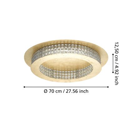 Eglo - Plafonnier à intensité variable LED/44W/230V