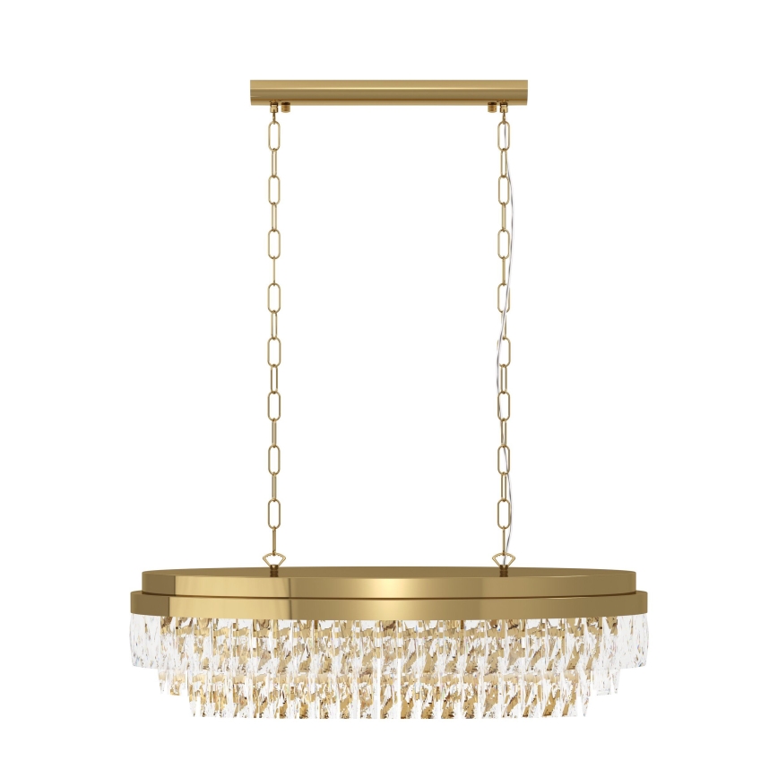 Eglo - Hanglamp aan een ketting 10xE14/40W/230V goud
