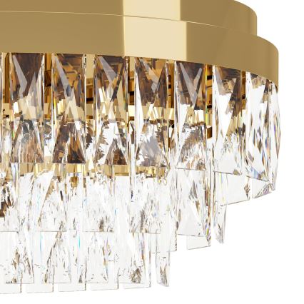 Eglo 39463 - Hanglamp aan een ketting VALPARAISO 13xE14/40W/230V goudkleurig
