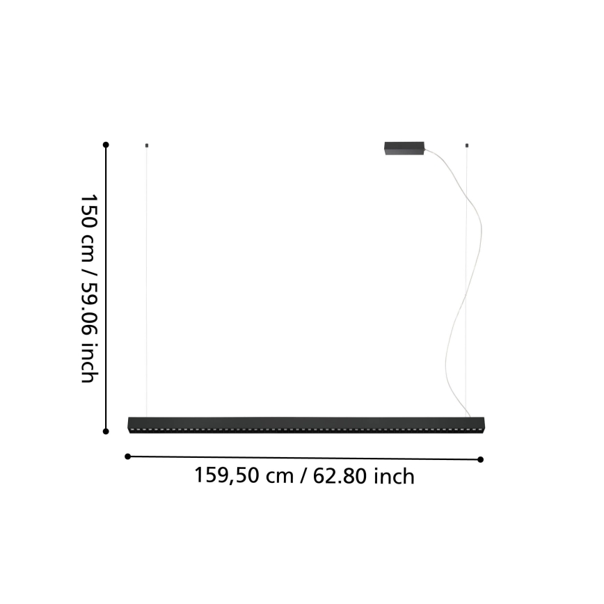 Eglo - Suspension filaire LED à intensité variable LED/30,5W/230V + LED/15,5W
