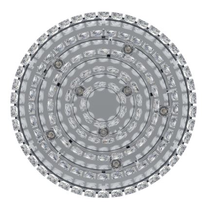 Eglo 39489 - Plafondlamp VALPARAISO 8xE14/40W/230V