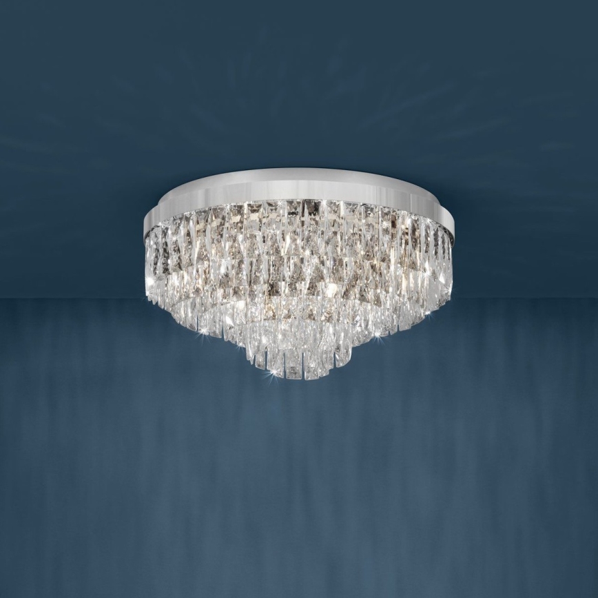 Eglo 39491 - Plafonnier 11xE14/40W/230V Chrome Brillant
