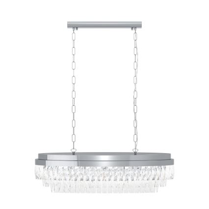 Eglo - Suspension sur chaîne 10xE14/40W/230V brillant chromé