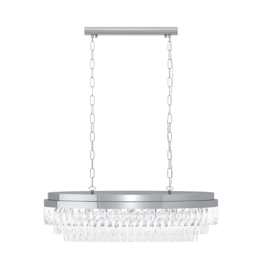 Eglo - Suspension sur chaîne 10xE14/40W/230V brillant chromé