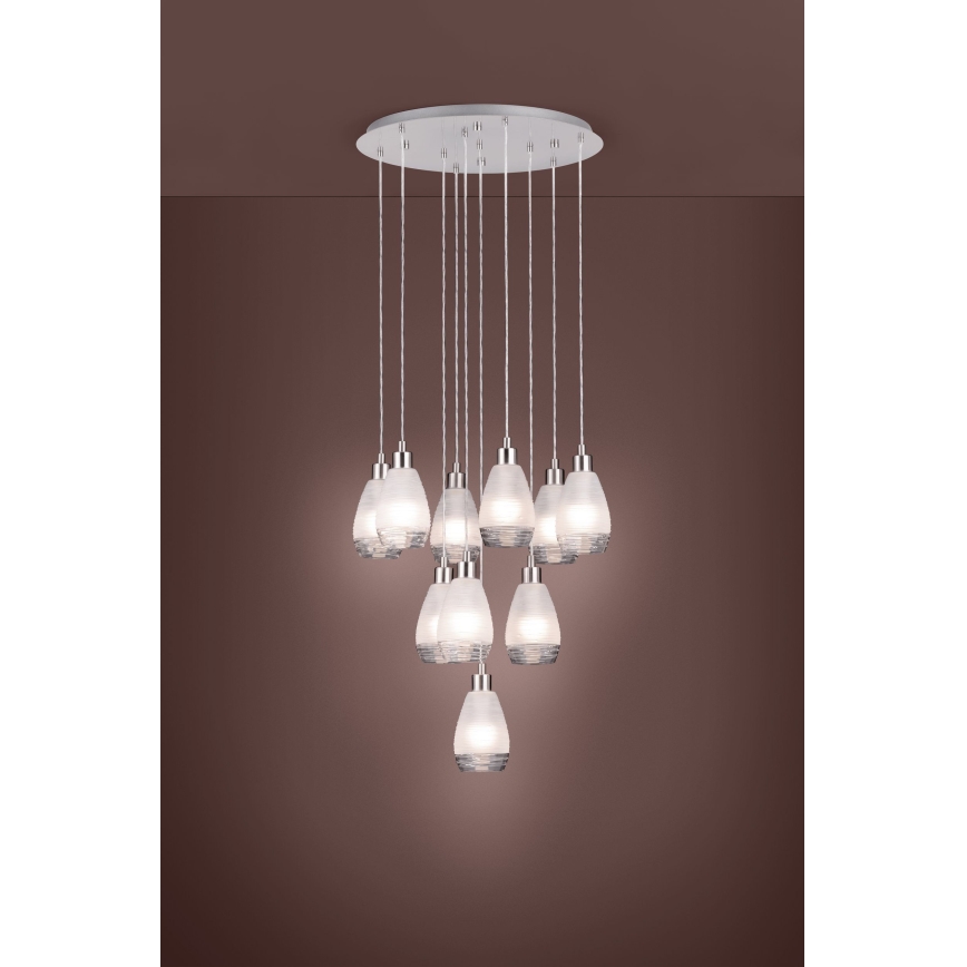 Eglo - Suspension avec fil 10xE27/60W/230V
