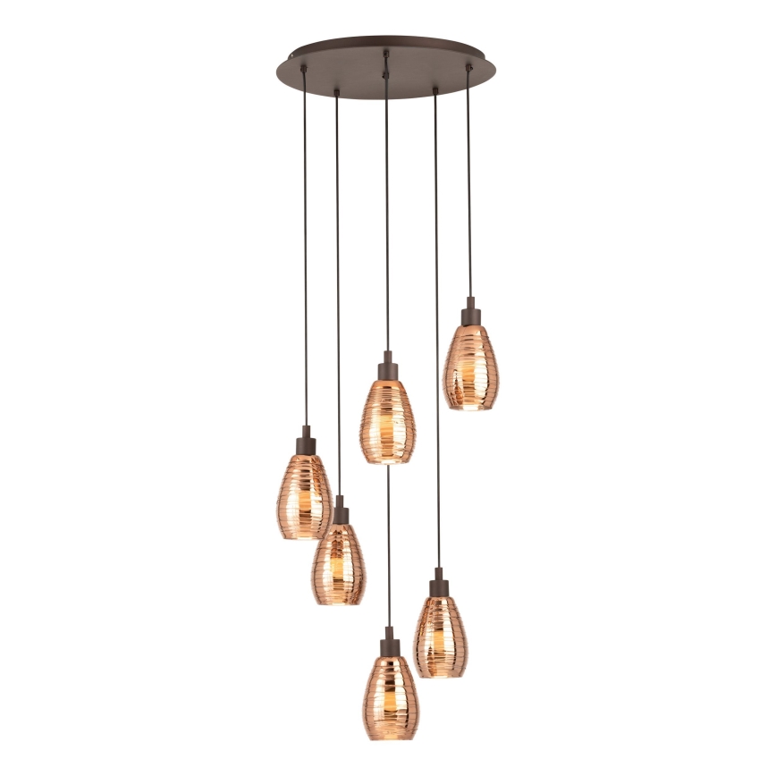 Eglo - Hanglamp aan koord 6xE27/60W/230V
