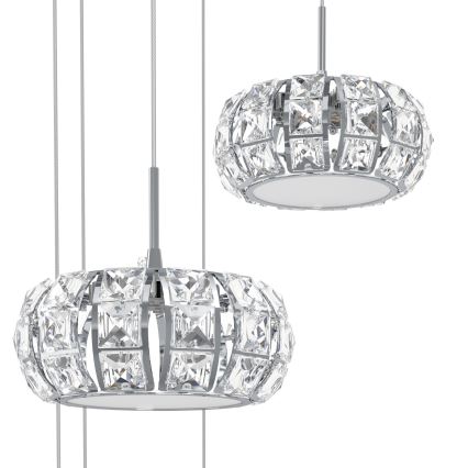 Eglo - Suspension filaire LED à intensité variable 17xLED/4,5W/230V