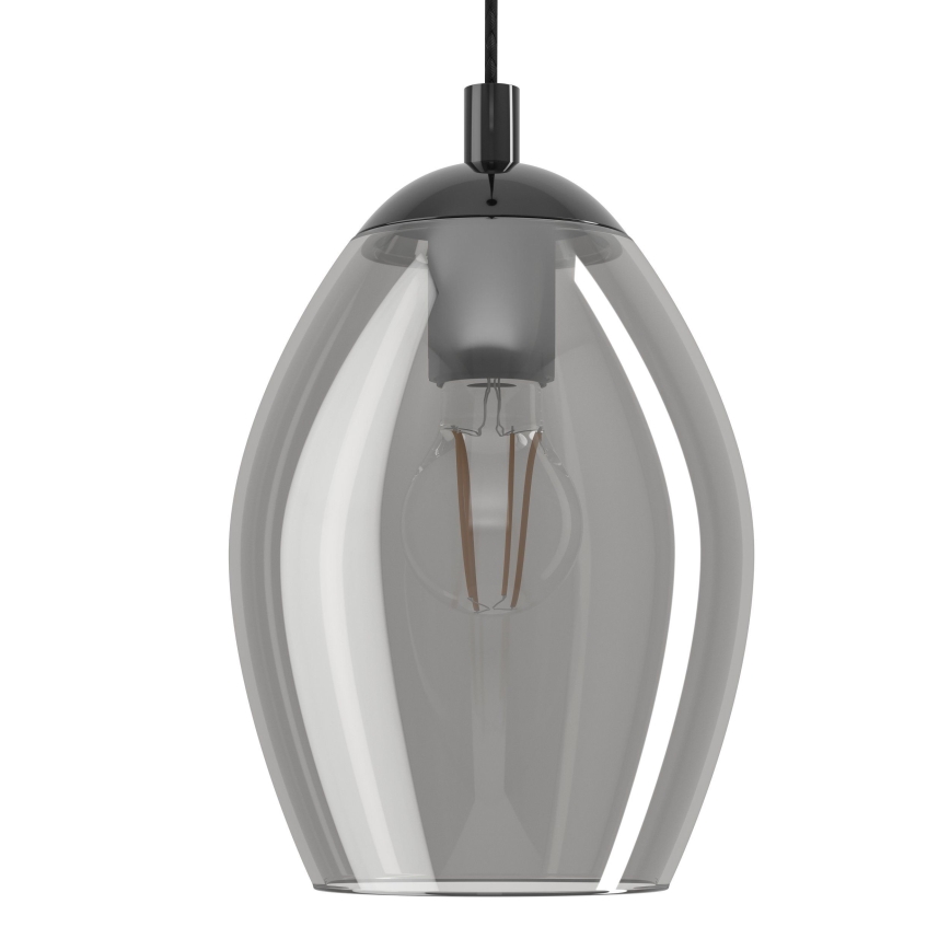 Eglo - Suspension filaire 4xE27/60W/230V fumé