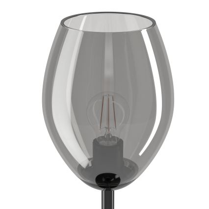 Eglo - Lampe de table 1xE27/60W/230V noir/fumé