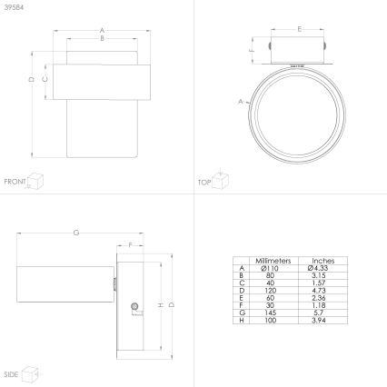 Eglo - LED spot LED/4,6W/230V 3000K