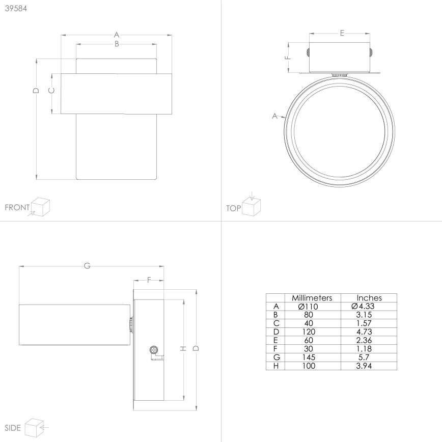 Eglo - LED spot LED/4,6W/230V 3000K
