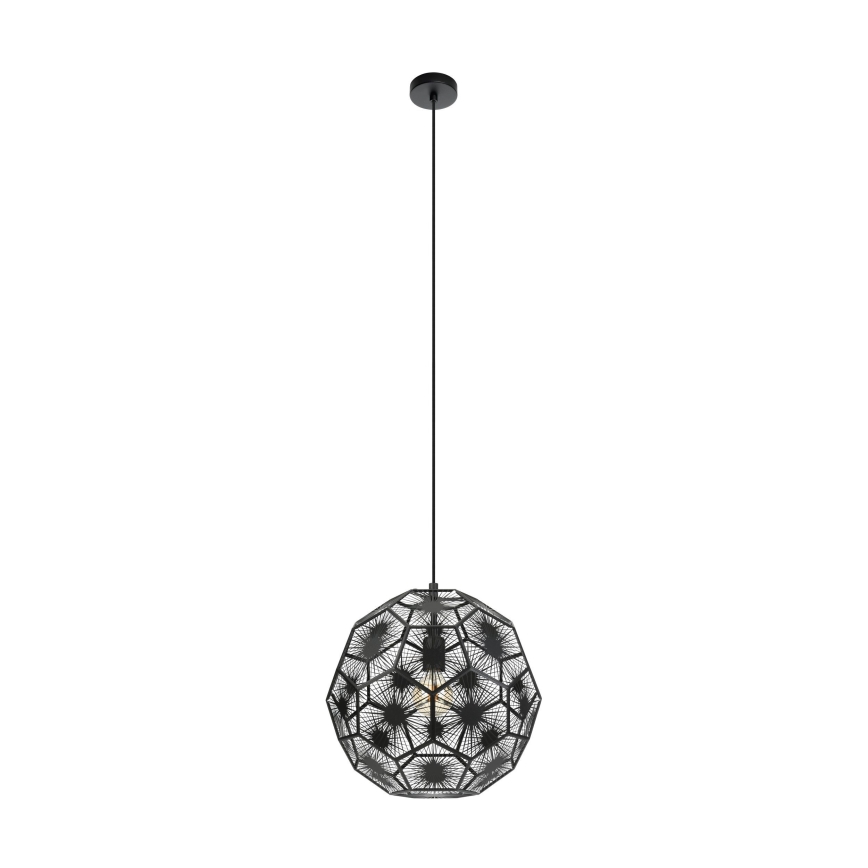 Eglo - Suspension filaire 1xE27/60W/230V d. 41 cm noir