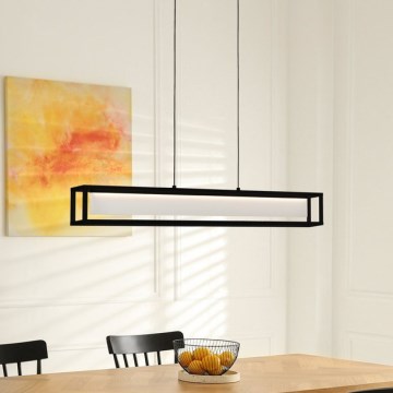 Eglo 39629 - Dimbare LED-hanglamp met kabel GUALAJO LED/27W/230V zwart