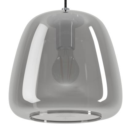 Eglo - Suspension filaire 3xE27/40W/230V fumé