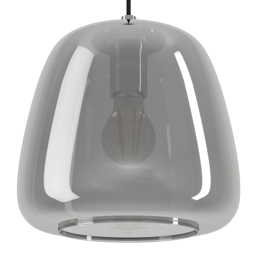 Eglo - Suspension filaire 3xE27/40W/230V fumé