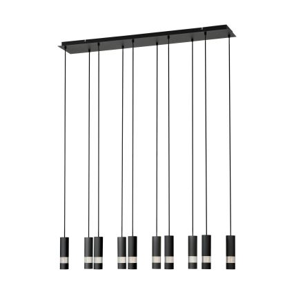 Eglo - Suspension filaire LED 10xGU10/4,6W/230V noir