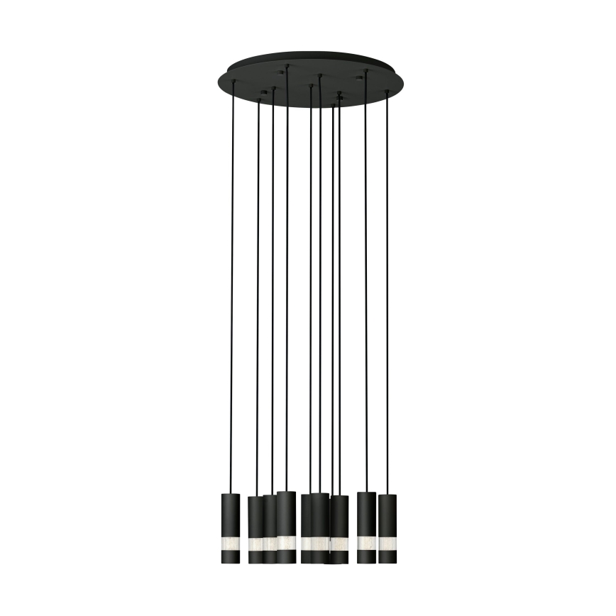 Eglo - Suspension filaire LED 10xGU10/4,6W/230V noir