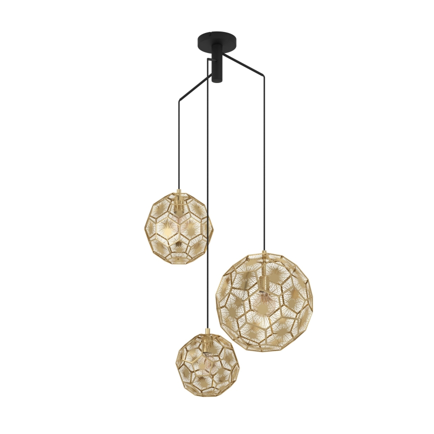 Eglo - Hanglamp aan een koord 3xE27/60W/230V