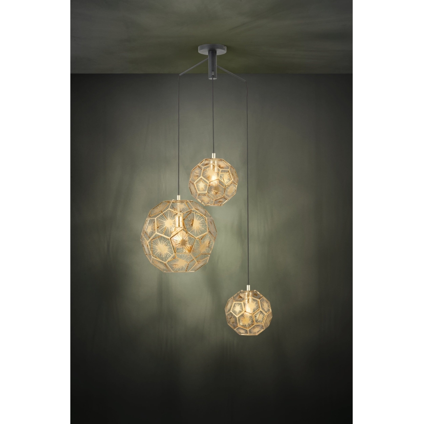 Eglo - Hanglamp aan een koord 3xE27/60W/230V