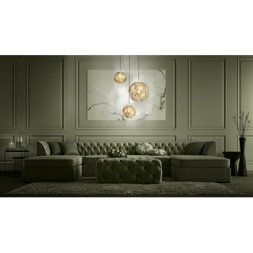 Eglo - Hanglamp aan een koord 3xE27/60W/230V
