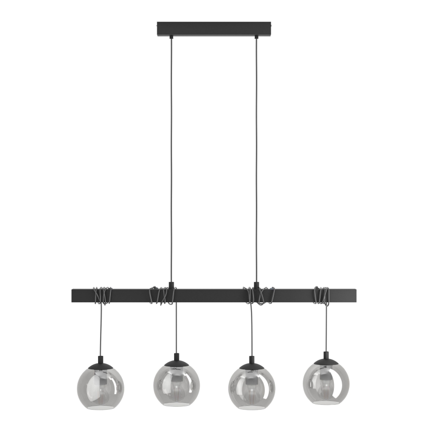 Eglo - Hanglamp aan een koord 4xE27/40W/230V