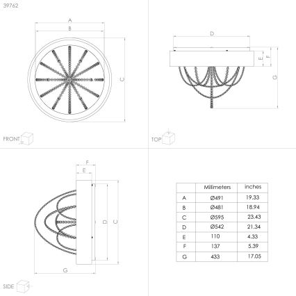 Eglo - Plafonnier LED à intensité variable LED/34W/230V + télécommande