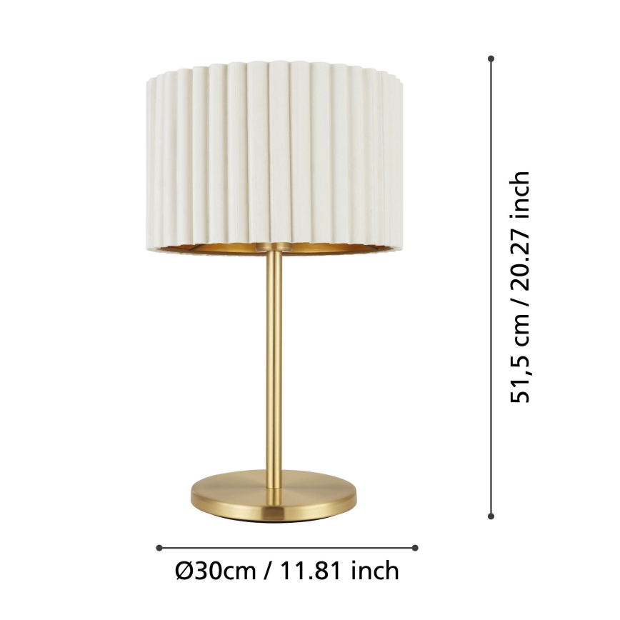Eglo - Tafel Lamp 1xE27/40W/230V wit