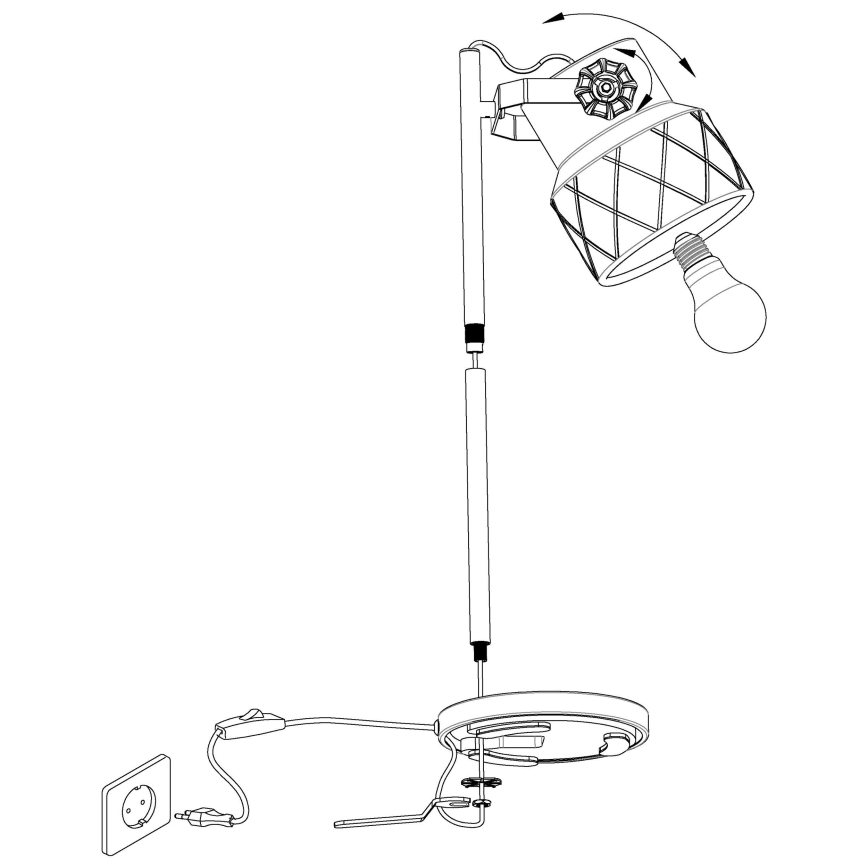 Eglo - Lampe de table 1xE27/40W/230V