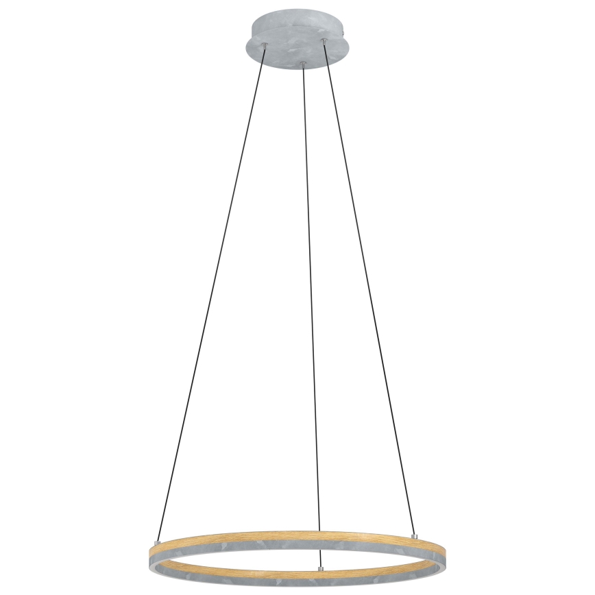 Eglo - Suspension filaire à intensité variable LED/36W/230V 3000K gris/chêne