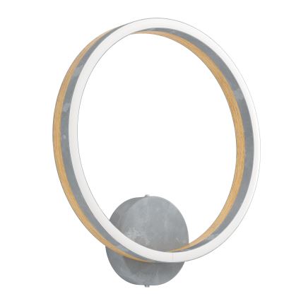 Eglo - LED wand verlichting LED/12W/230V 3000K grijs/eiken