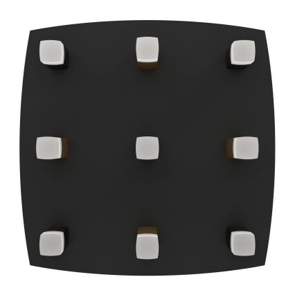 Eglo - Dimbare LED Plafondlamp 9xLED/3,1W/230V 3000K antraciet/goud