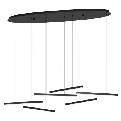 Eglo - Suspension filaire à intensité variable 6xLED/8,4W/230V 3000K noir