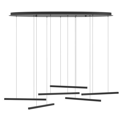 Eglo - Suspension filaire à intensité variable 6xLED/8,4W/230V 3000K noir