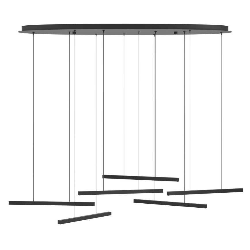 Eglo - Suspension filaire à intensité variable 6xLED/8,4W/230V 3000K noir