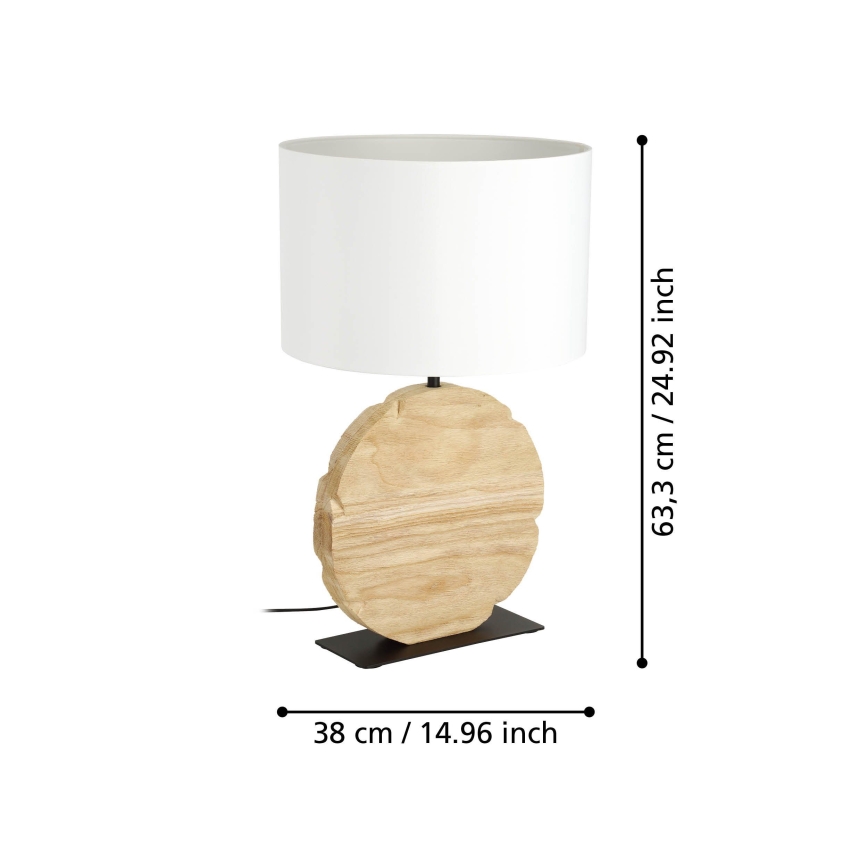 Eglo - Tafellamp 1xE27/40W/230V 63,5 cm bruin