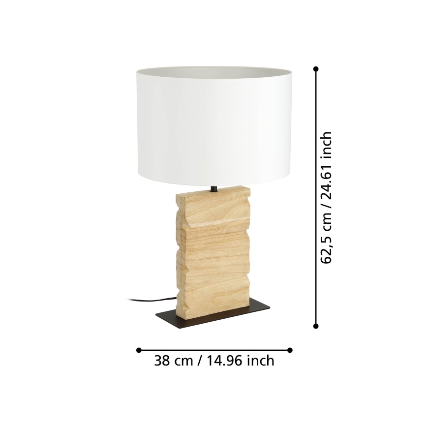 Eglo - Tafellamp 1xE27/40W/230V 62,5 cm bruin