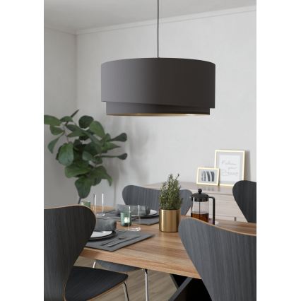 Eglo 39931 - Suspension sur câble MANDERLINE 1xE27/40W/230V marron/doré