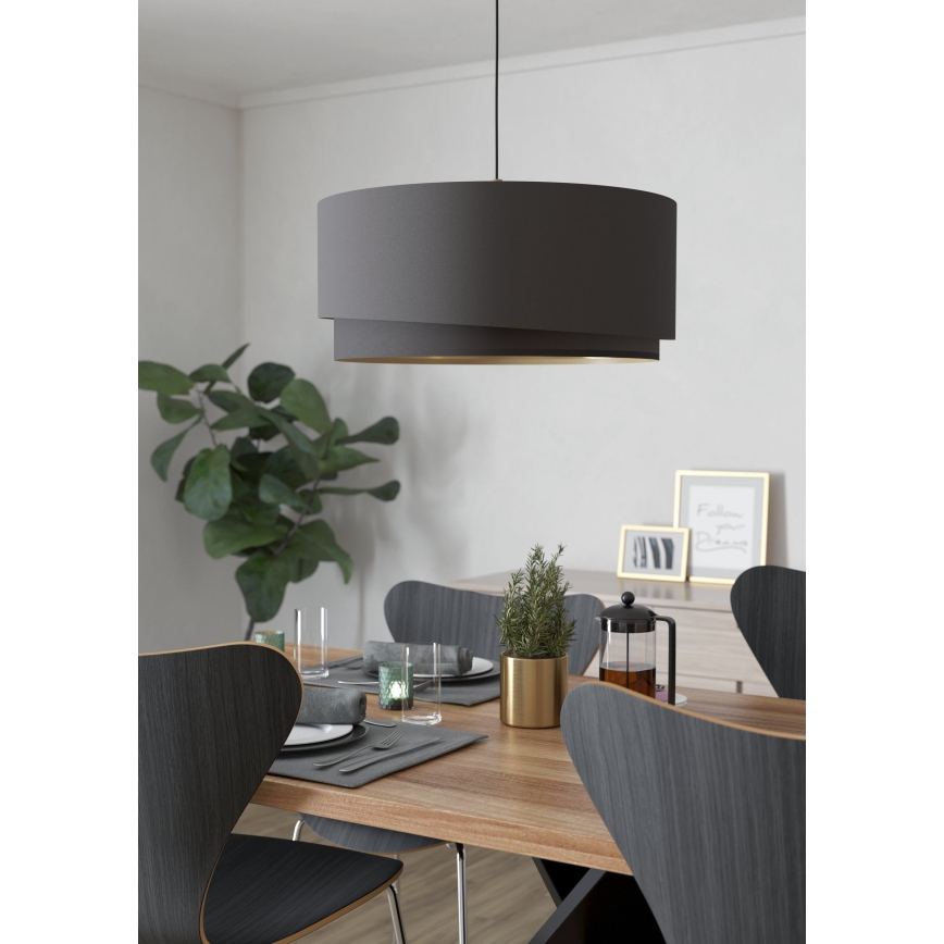 Eglo 39931 - Suspension sur câble MANDERLINE 1xE27/40W/230V marron/doré