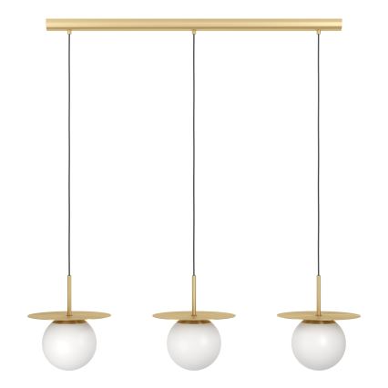 Eglo - Suspension filaire 3xE27/40W/230V doré