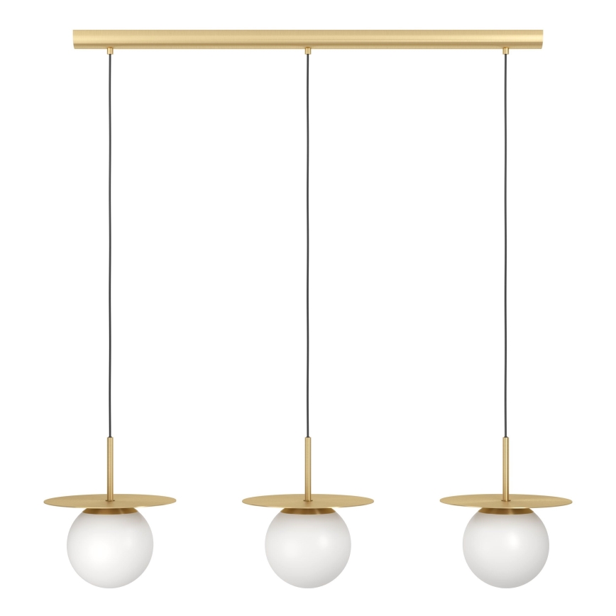 Eglo - Suspension filaire 3xE27/40W/230V doré