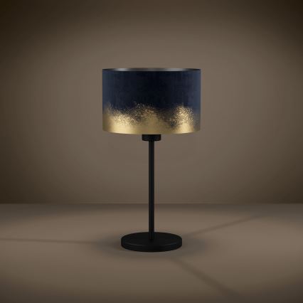 Eglo 39975 - Tafellamp CASUARITA 1xE27/40W/230V blauw/goud