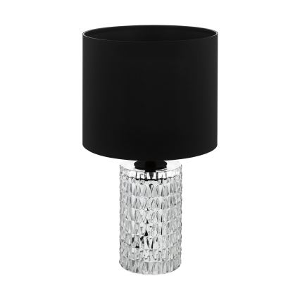 Eglo - Lampe de table 1xE27/40W/230V noir