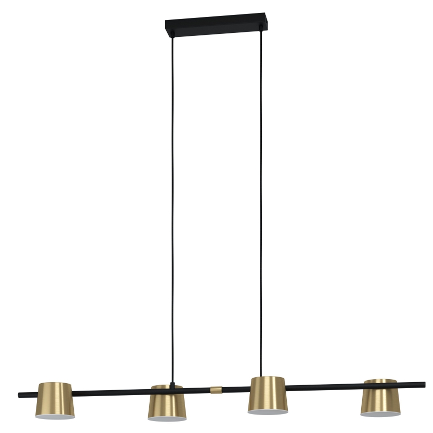 Eglo - Suspension filaire LED 4xGU10/4,6W/230V 3000K doré
