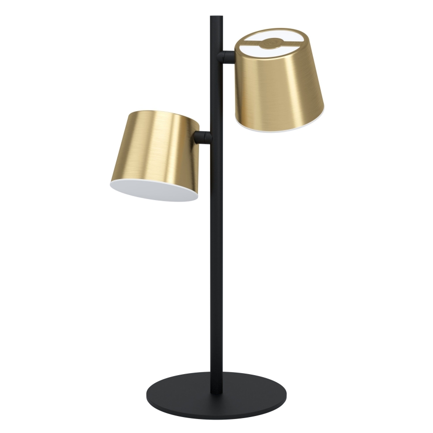 Eglo - LED Tafellamp 2xGU10/4,6W/230V 3000K goud
