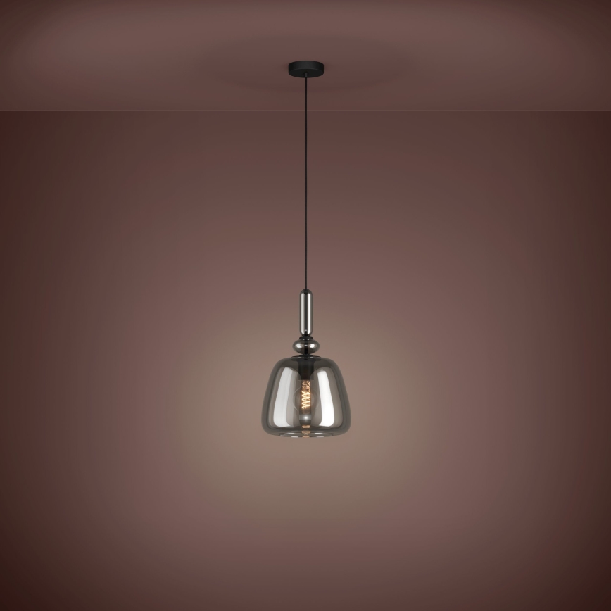 Eglo - Hanglamp aan een koord 1xE27/40W/230V gerookt