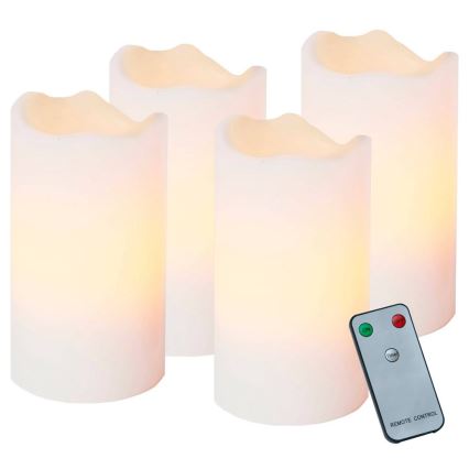 Eglo - Lot de 4 décorations de Noël LED 1xLED/0,18W/2xCR2032 + télécommande